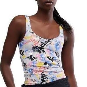 Free People Movement Never Better Long Tank Mystic Floral Combo Size Medium